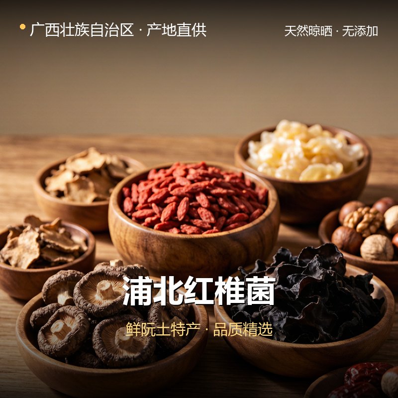 广西壮族自治区浦北红椎菌 实拍图