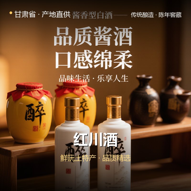 甘肃省红川酒 实拍图