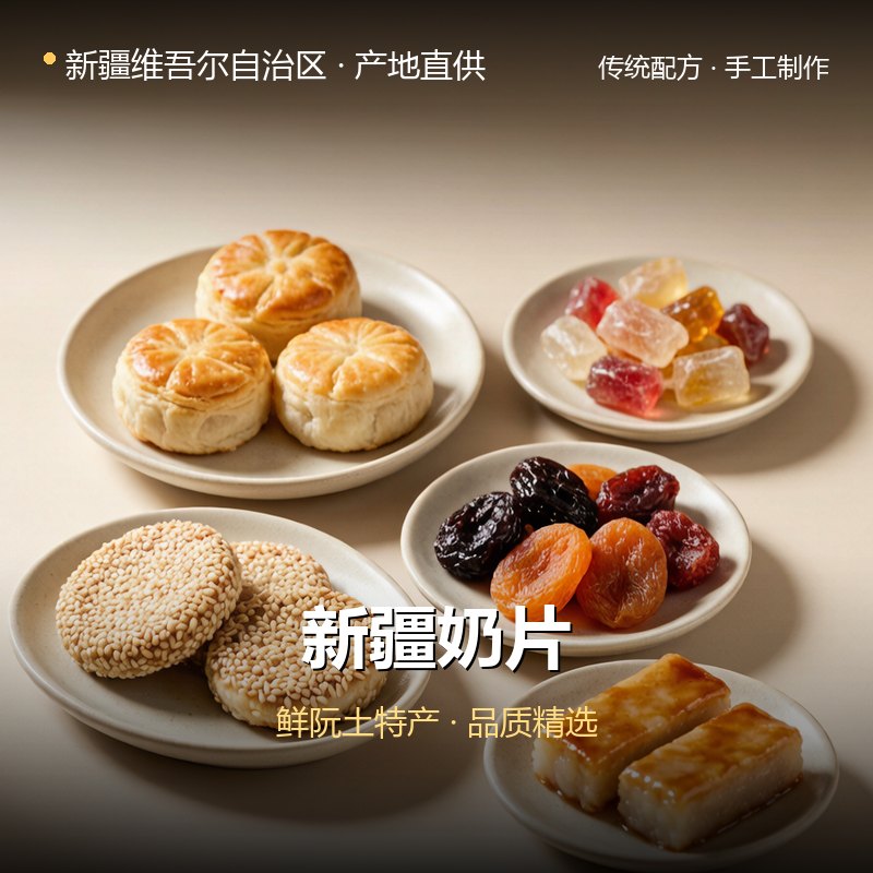 新疆奶片 实拍图