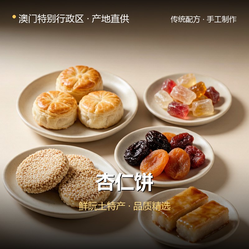 澳门特别行政区杏仁饼 实拍图