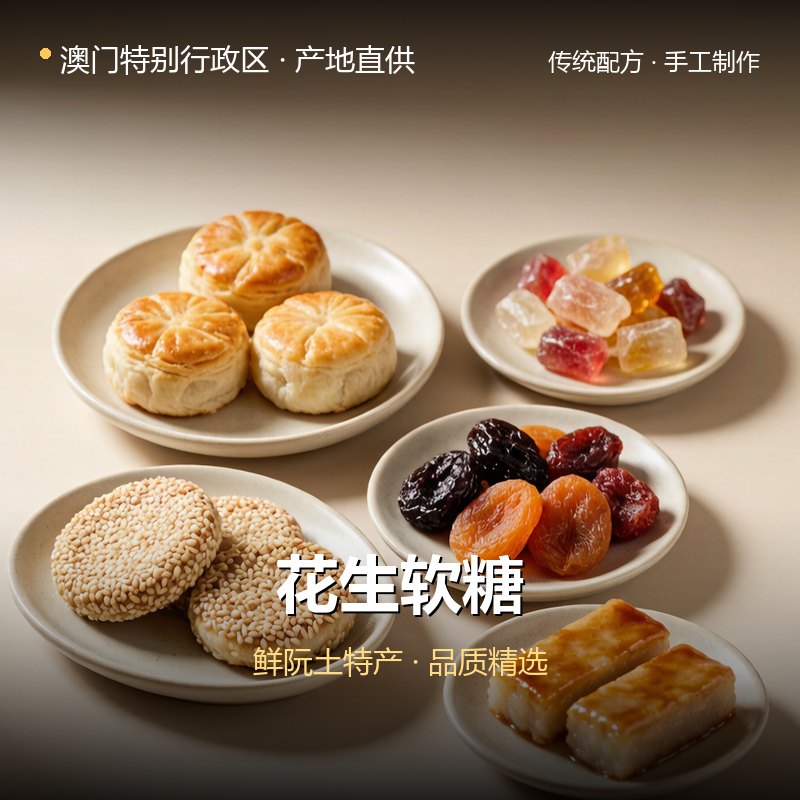 澳门特别行政区花生软糖 实拍图