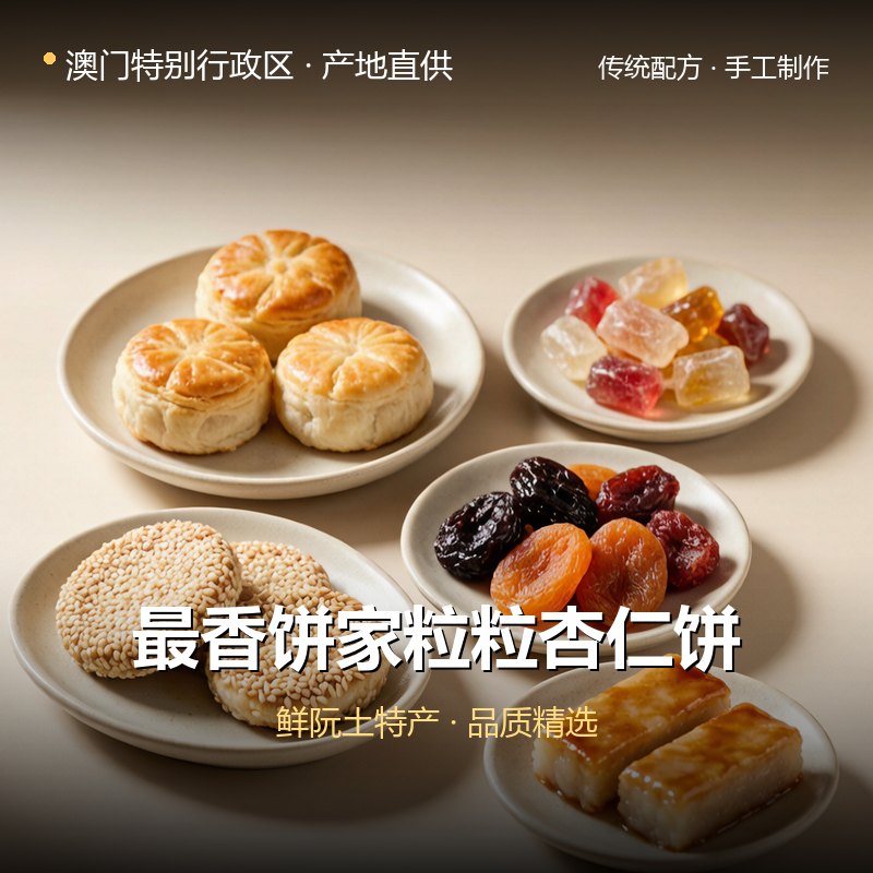 澳门特别行政区最香饼家粒粒杏仁饼 实拍图