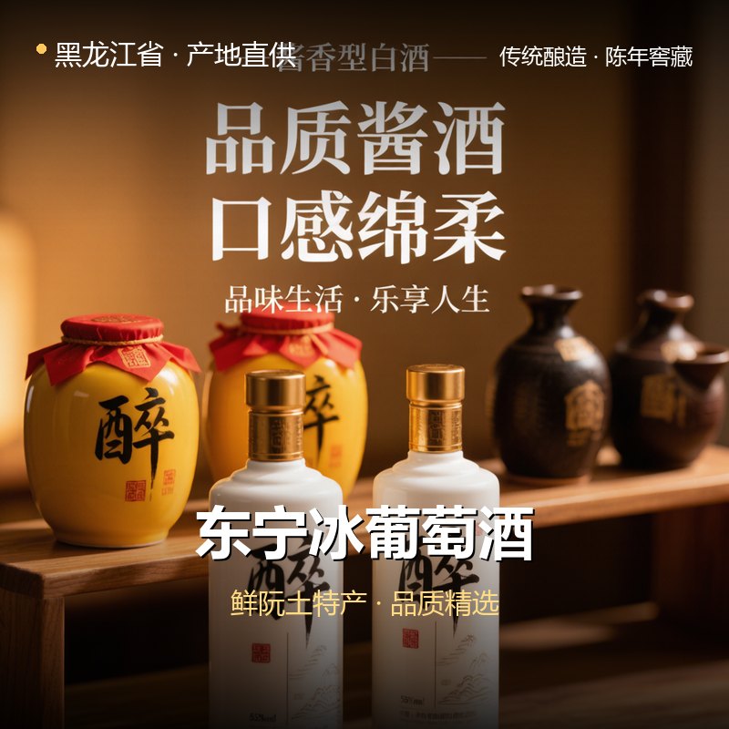 黑龙江省东宁冰葡萄酒 实拍图