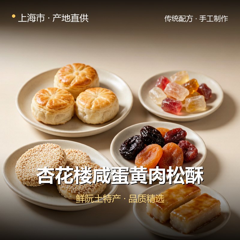 上海市杏花楼咸蛋黄肉松酥 实拍图