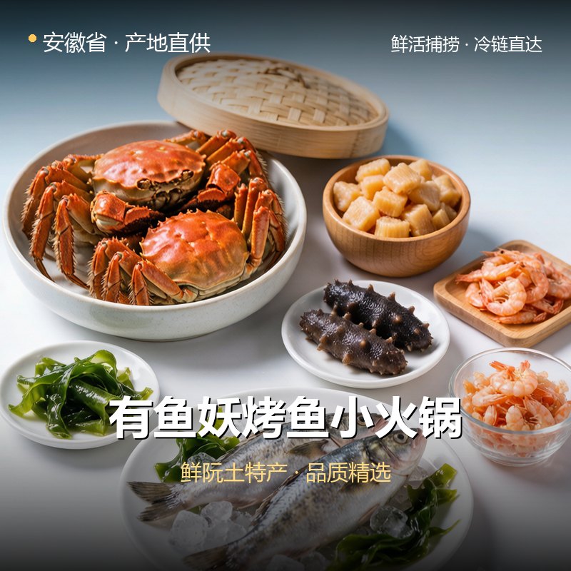 安徽省有鱼妖烤鱼小火锅 实拍图