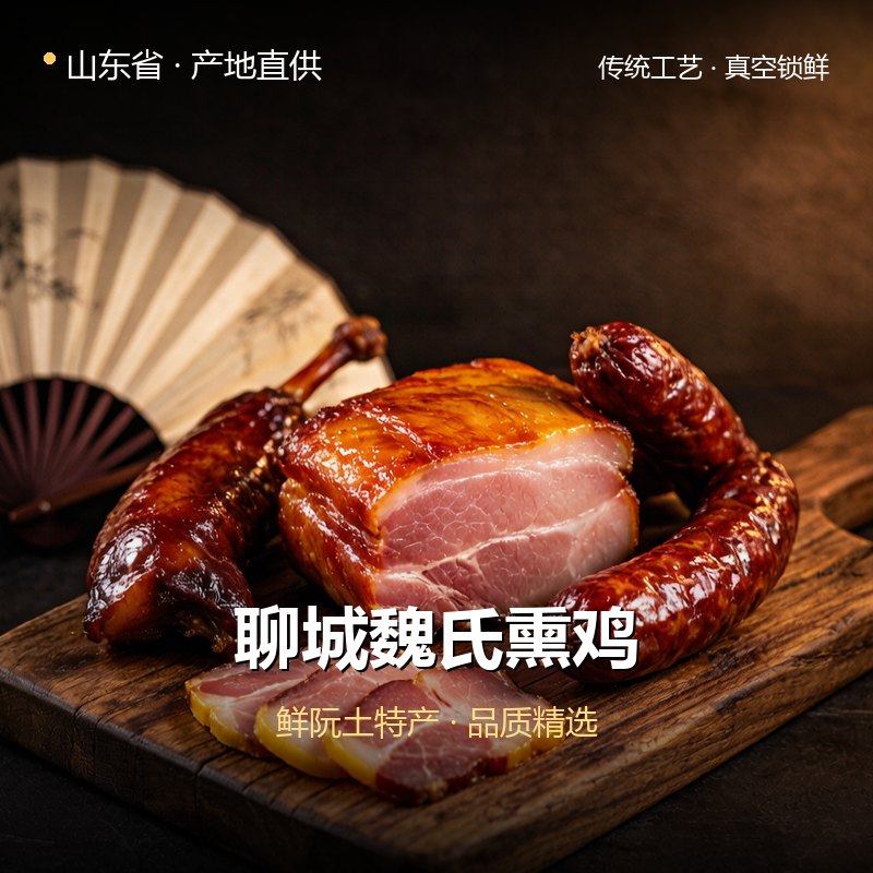 山东省聊城魏氏熏鸡 实拍图
