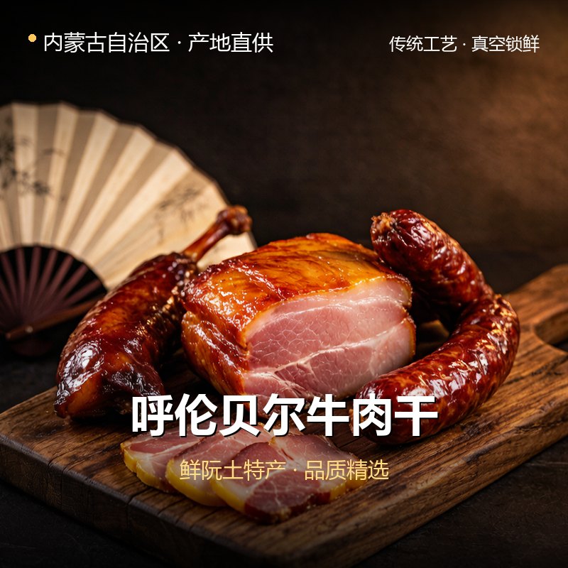 内蒙古自治区呼伦贝尔牛肉干 实拍图