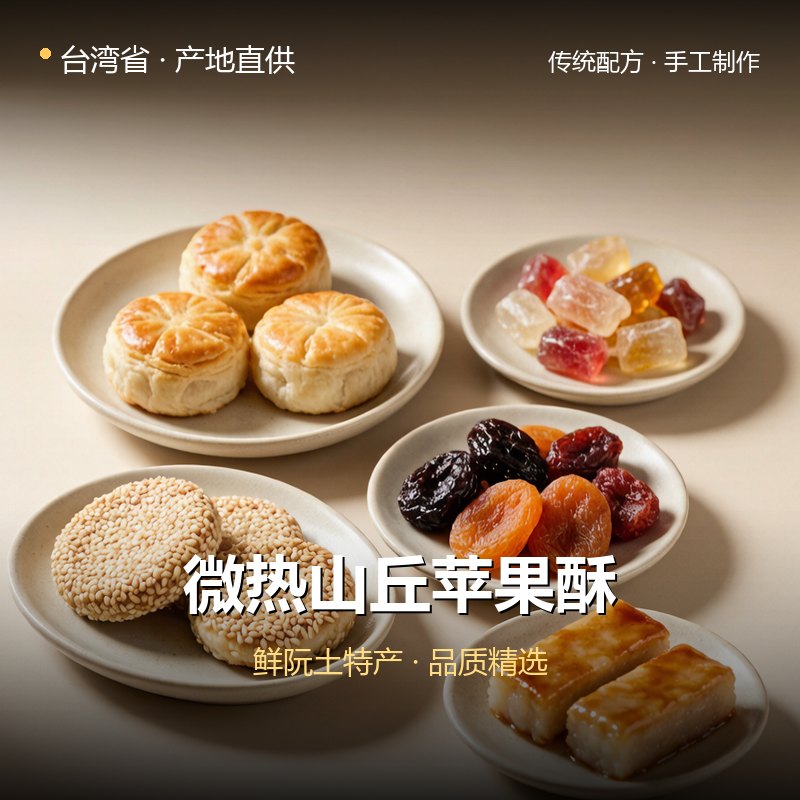 台湾省微热山丘苹果酥 实拍图