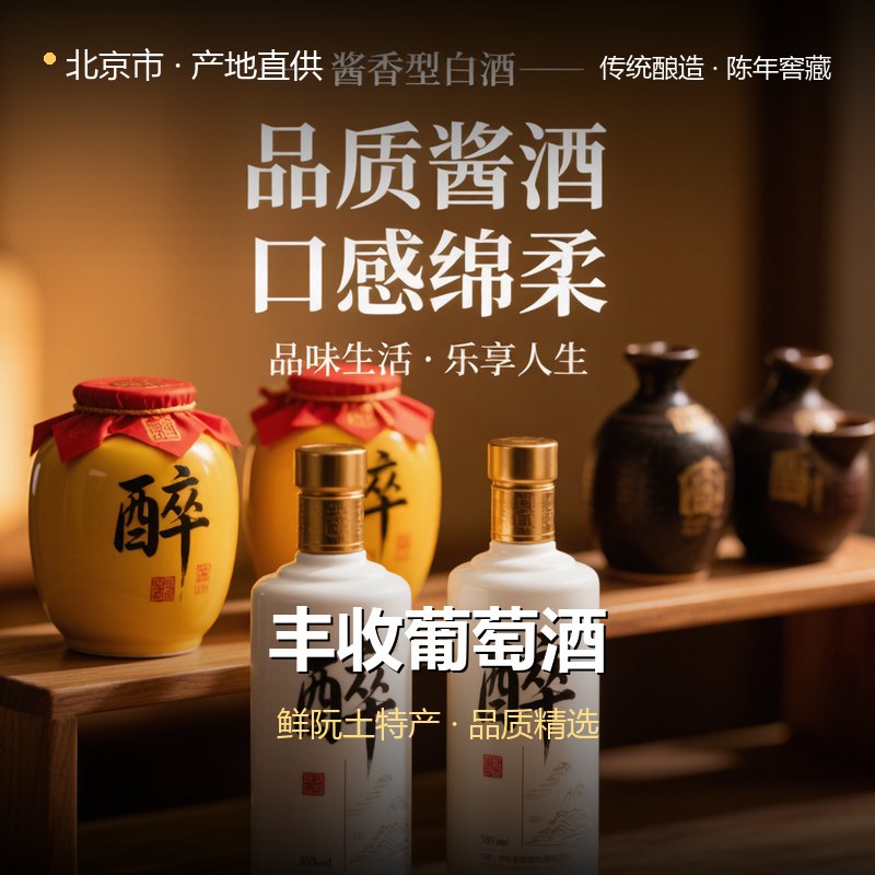 北京市丰收葡萄酒 实拍图