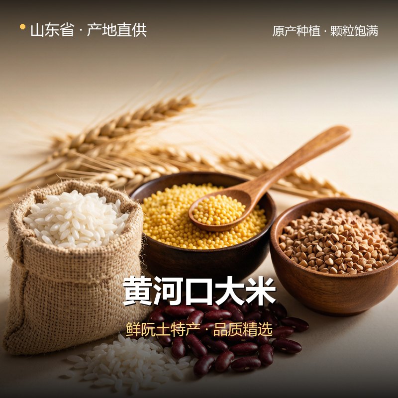 山东省黄河口大米 实拍图